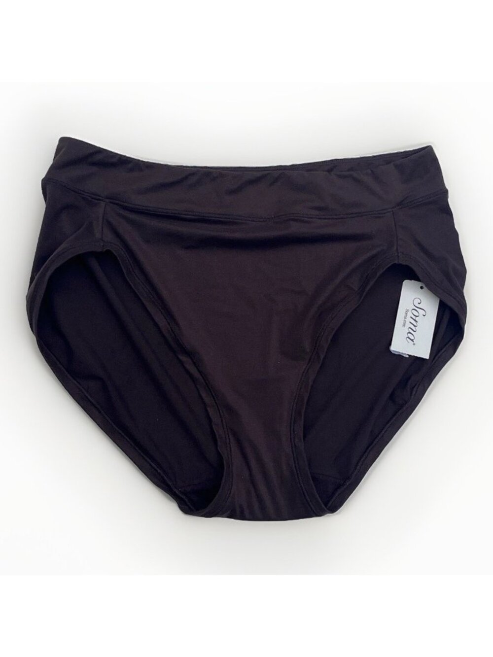Soma Enbliss High Leg Panty Java Brown Siz M Medium Style 570253869 Soft Stretch - Picture 5 of 8